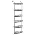 AZULLIA 6Tier Over The Door Pantry Organizer, HeavyDuty Metal Pantry