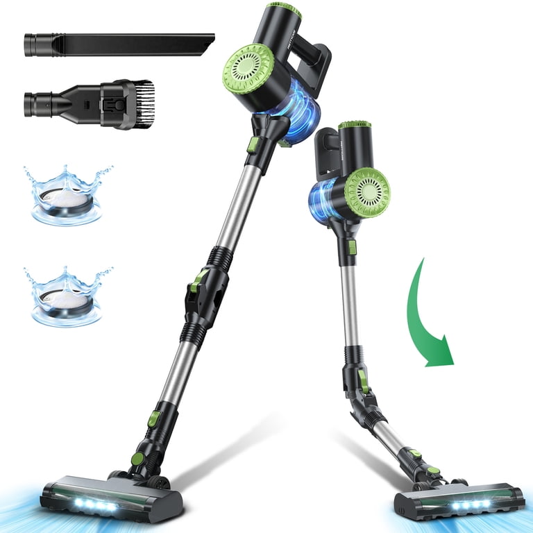 PrettyCare Cordless Stick Vacuum Cleaner 25Kpa Powerful Suction 