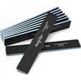 PrettyClaw 10pc Professional Nail File 180/240 Grit Black Rectangle