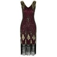 thumbnail image 1 of PrettyGuide Women 1920s Gatsby Cocktail Sequin Art Deco Flapper Dress, 1 of 7