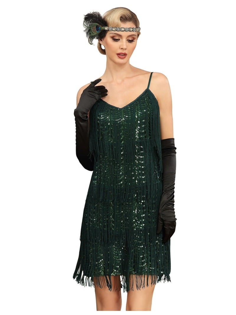 PrettyGuide Women's 1920s Flapper Dress V Neck Slip Fringed Sequin 20s Great Gatsby Party Mini Dress - Walmart.com PrettyGuide Women's 1920s Flapper Dress V Neck Slip Fringed Sequin 20s Great Gatsby Party Mini Dress - Walmart.com