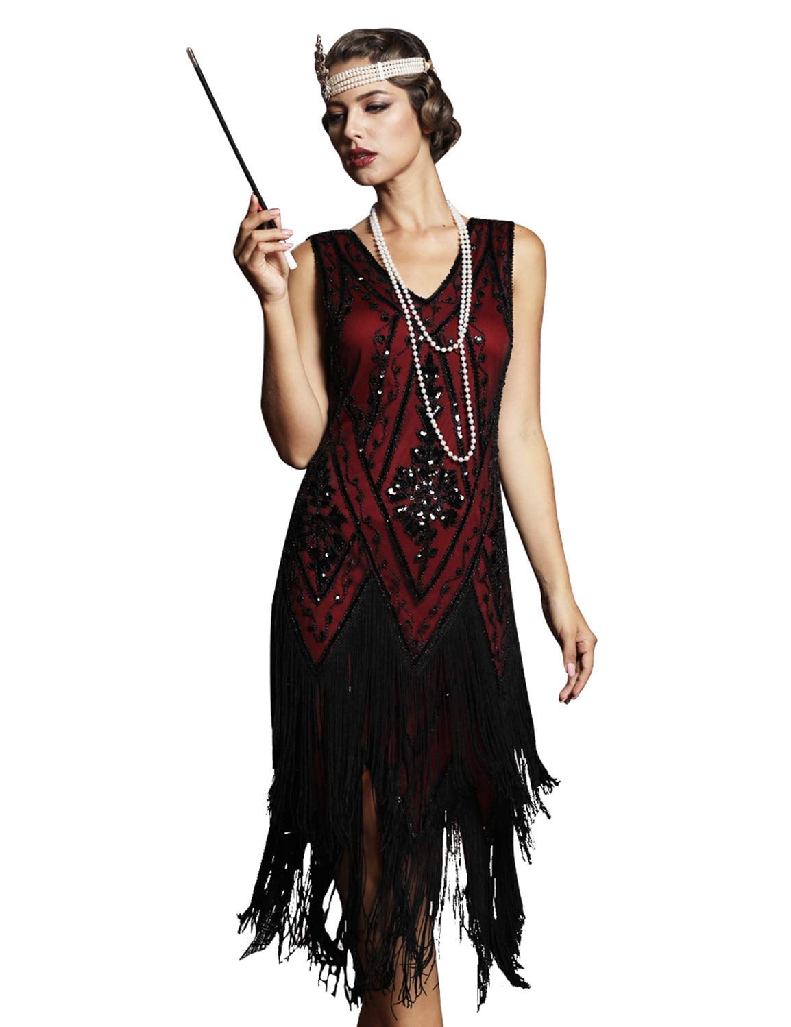 PrettyGuide Women's 1920s Flapper Dress Vintage Swing Fringed Gatsby Roaring 20s Dress, Medium - Walmart.com PrettyGuide Women's 1920s Flapper Dress Vintage Swing Fringed Gatsby Roaring 20s Dress, Medium - Walmart.com