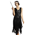 thumbnail image 1 of PrettyGuide Women's 1920s Flapper Dress Vintage Swing Fringed Gatsby Roaring 20s Dress, X-Large, 1 of 7