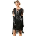 thumbnail image 1 of PrettyGuide Women's 1920s Gatsby Dress Long Fringe Vintage Sequin Art Deco Cocktail Flapper Dress, 1 of 7