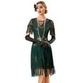 thumbnail image 1 of PrettyGuide Women's 1920s Gatsby Dress Long Fringe Vintage Sequin Art Deco Cocktail Flapper Dress, 1 of 7