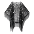thumbnail image 1 of PrettyGuide Women's 1920s Shawl Beaded Evening Wrap Open Front Fringed Cape, 1 of 4