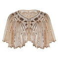 thumbnail image 1 of PrettyGuide Women's 1920s Shawl Beaded Sequin Deco Evening Cape Bolero Flapper Cover up, One Size, 1 of 5