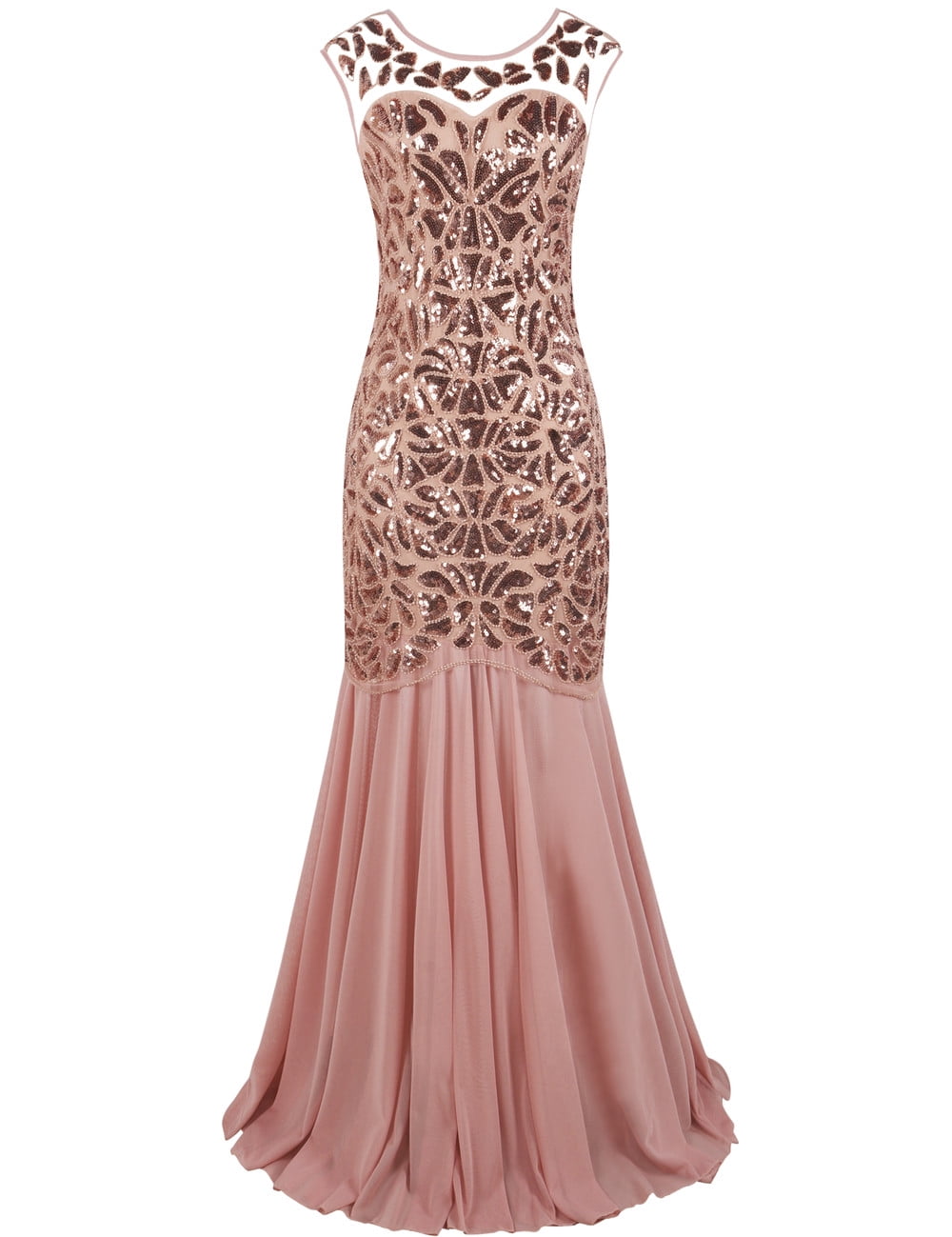 PrettyGuide Women's 1920s Vintage Sequin Dress