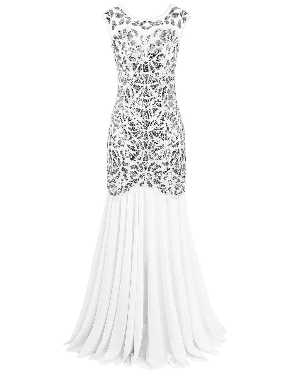 PrettyGuide Women's 1920s Vintage Sequin Dress Gatsby Flapper Formal
