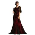 thumbnail image 1 of PrettyGuide Women's Evening Dress 1920s Sequin Mermaid Hem Maxi Long Formal Ball Gown, Small, 1 of 8