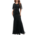 thumbnail image 1 of PrettyGuide Women's Evening Dress 1920s Sequin Mermaid Hem Maxi Long Formal Ball Gown, X-Large, 1 of 7