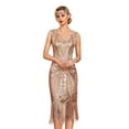 thumbnail image 1 of PrettyGuide Women's Flapper Dress Sequin Beaded Fringed 1920s Style Dress Art Deco Vintage Gatsby Dress, 1 of 8