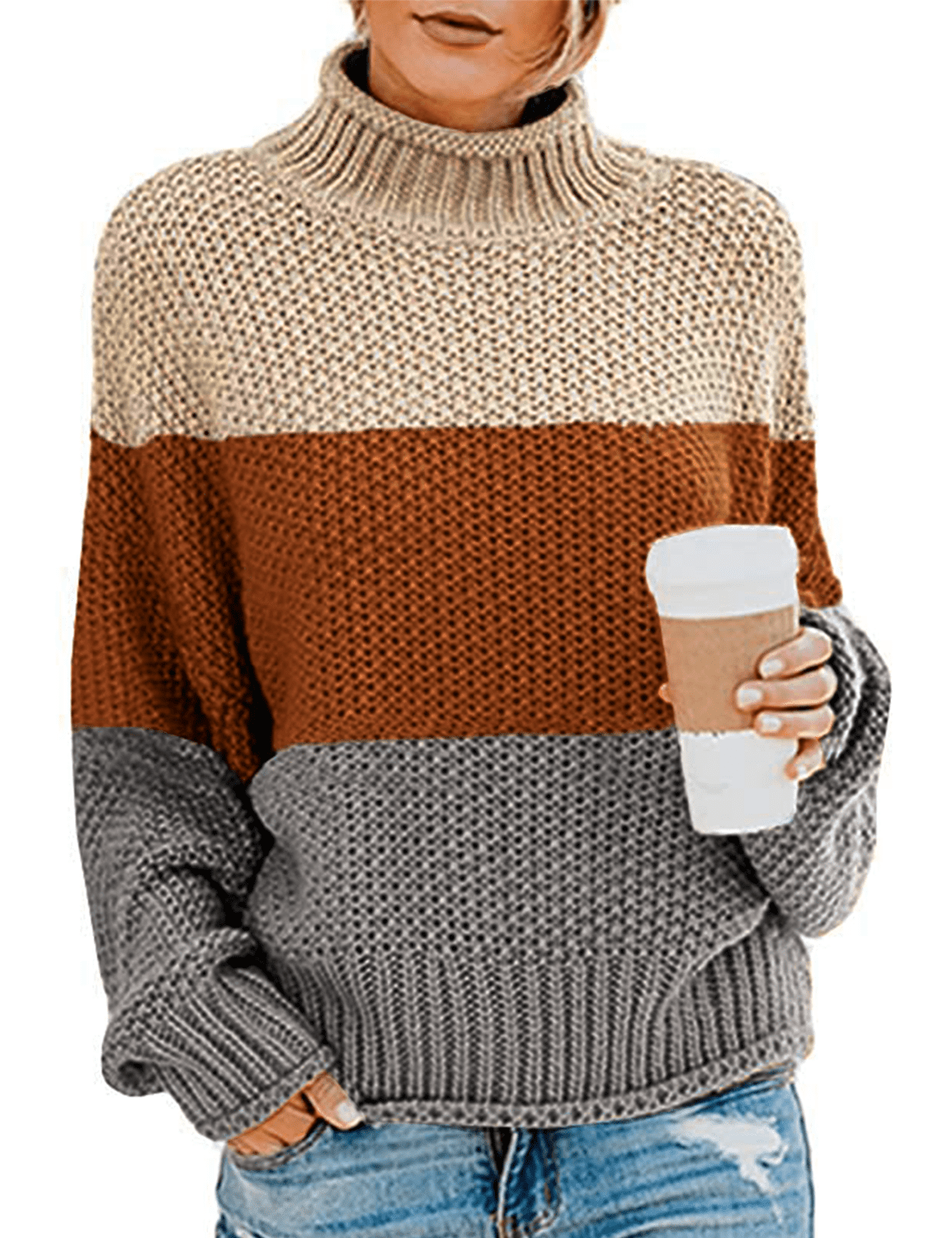 PrettyGuide Women's Oversized Sweater Batwing Sleeve Cable Knit Loose ...