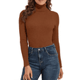 thumbnail image 1 of PrettyGuide Women's Ribbed Turtleneck Long Sleeve Sweater, 1 of 7