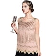 thumbnail image 1 of PrettyGuide Women's Sequin Top Flowy Sparkly Cocktail Tank Party Dressy Tops, 1 of 7