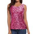 thumbnail image 1 of PrettyGuide Women's Sequin Top Shimmer Glam Sparkle Tank Top Vest Tops, Medium, 1 of 6