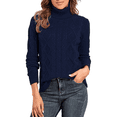 thumbnail image 1 of PrettyGuide Women's Turtleneck Sweater Long Sleeve Cable Knit Sweater Pullover Tops, 1 of 6