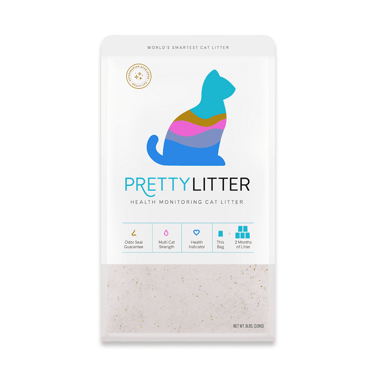 PrettyLitter Health Monitoring Cat Litter, 8lb 