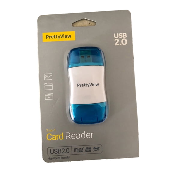 PrettyView Electronic memory card readers, Portable Card Reader, External USB Flash Card Reader