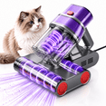 thumbnail image 1 of Prettycare Mattress Vacuum Bed Vacuum Cleaner with UV-C Light, Hyper Helix Motor with 18Kpa Strong Suction & 72000 Beats/Min Tapping, HEPA Filter,149℉ Heat & Ultrasonic & Anion for Bed and Pet, 1 of 11