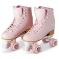 thumbnail image 1 of Prettyfly Retro Quad Adult Skates - Pastel Pink (Size 8), One Pair, Women Skates, 1 of 10