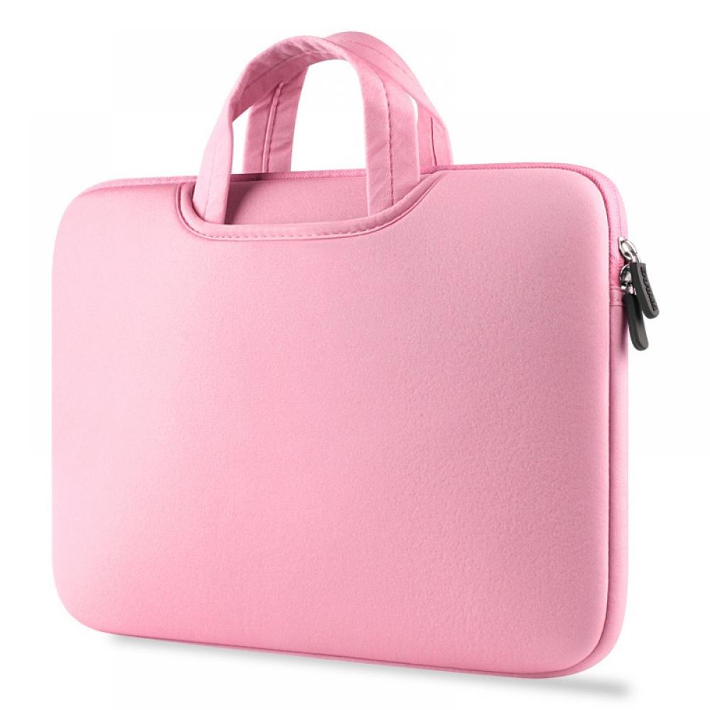 Prettyui 11/13/14/15 / 15.6 inch Laptop Sleeve Case Handle Water Resistant Notebook Tablet Protective Skin Cover Briefcase Carrying Bag,Pink - image 1 of 4