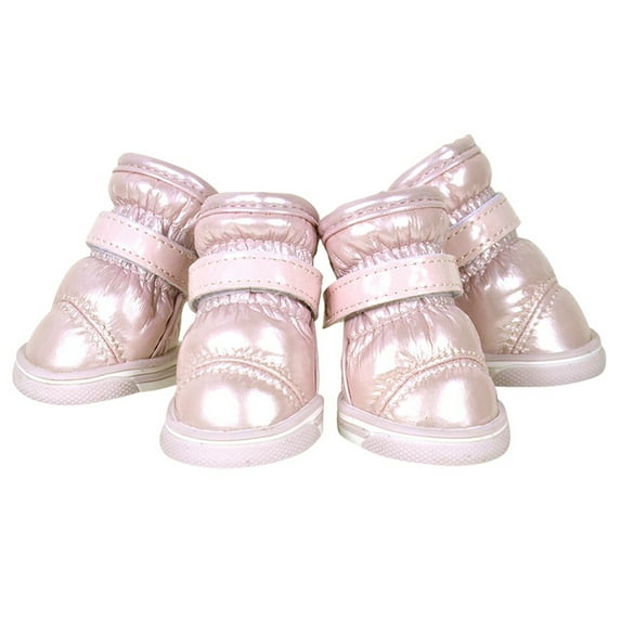 Prettyui 4Pcs/set Outdoor Dog Boots Dog Shoes Paw Protector Dirt-resistant Comfortable Soft Green for Small Medium Dog Wear-resistant