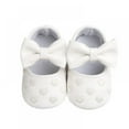 thumbnail image 1 of Prettyui Baby Boy Girl Bow Design Lovely Anti-Slip Casual Shoes Newborn Toddler Breathable Sneakers Infant PU Leather Soft Soled First Walkers, 1 of 6