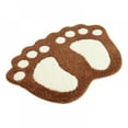 thumbnail image 1 of Prettyui Bathroom Rugs Mats Sets Footprints Shower Shaggy Floors Extra Thick Soft Rug 48*67cm, 1 of 6