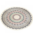 thumbnail image 1 of Prettyui Cotton Rugs Round Washable Chic Bohemian Mandala Hand Woven Round Rugs with Tassels, 1 of 1