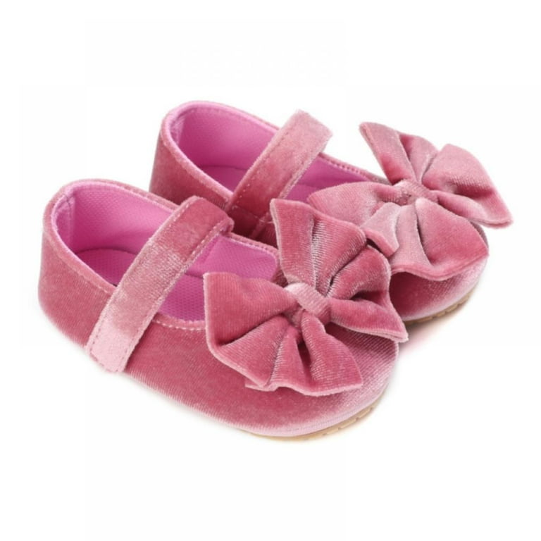 Le Enfant Velvet Baby Bows - Red Le Enfant Velvet Baby Bows - Red