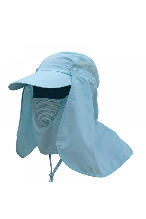 Fishing Flap Caps Men Women Hiking Visor Hat UV Protection Face Neck Cover Sun Hat Quick Dry Sunshade Cap