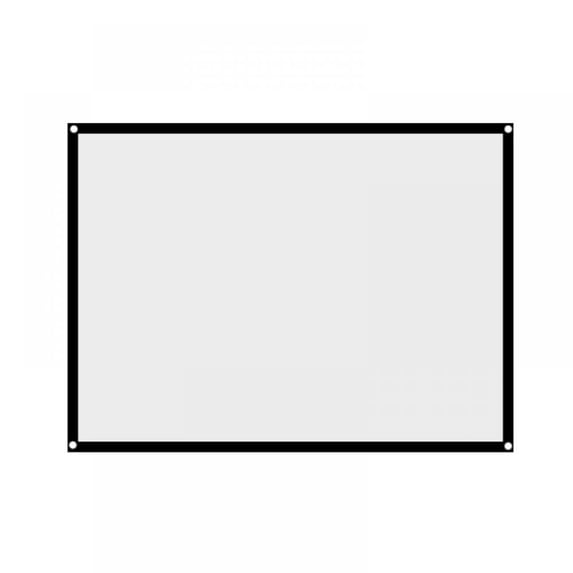 Prettyui Foldable 16:9 Projector Screen Cloth High Brightness Reflective Projector Screen Fabric Cloth Screen For Home Outdoor OfficeA