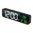 thumbnail image 1 of Prettyui LED Digital Alarm Clock Watch For Home Bedrooms Table Digital Snooze Electronic USB Desktop Mirror Clocks, 1 of 8
