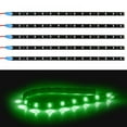 thumbnail image 1 of Prettyui Led Car Light Strip 12 Lights 30cm Six Pack Green (Without Battery), 1 of 6