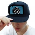 thumbnail image 1 of Prettyui Light Up Sound Baseball Cap Activated DJ LED Flashing Hat With Detachable Screen, 1 of 2