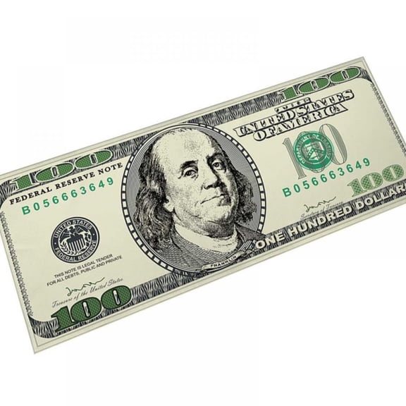 Prettyui One Hundred Dollar 100 Bill Print Area Rug With Non-Slip Backing Modern Home Decor Carpet Runner Mat