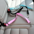 thumbnail image 1 of Prettyui Pet Seat Belts Dog Car Safety Harness Restraint Lead Leash Travel Clip-Blue, 1 of 7
