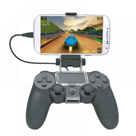 Prettyui Phone Clamp Retractable Gaming Clip Holder Wireless Gamepad Controller Handle Mount Bracket For PS4