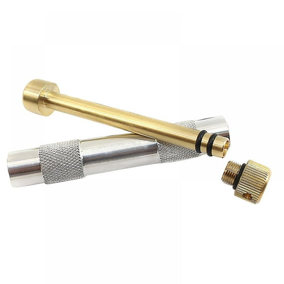 Prettyui Portable Outdoor Camping Piston Fire Starter Tube Flame Maker Fire Air Compression Torch Emergency Survival Tool