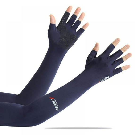 Prettyui Riding Arm Warm Summer Riding Cuffs Ice Cloth Running Unisex Breathable Sunscreen Volleyball Cuffs
