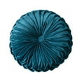 thumbnail image 1 of Prettyui Round Cushions Pillows Solid Color Velvet Chair Sofa Pumpkin Throw Pillow Pleated Round Pillow for Home Bed Car Decor Floor Pillow Cushion, 1 of 1