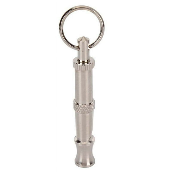 Prettyui Training Puppy Pet Dog Whistle Two-tone Ultrasonic Flute Stop Barking Ultrasonic Sound Repeller Cat Keychain
