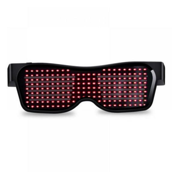 Prettyui USB Charge LED Glasses Light Up Glasses Party Festival Favors Glow In The Dark Leds By APP Control Luminous