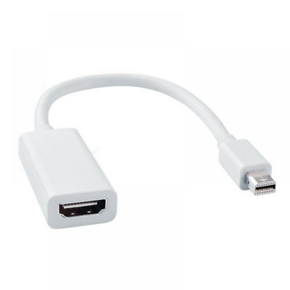 Prettyui White DP To HDMI Adapter in Thunderbolt 2 Port Compatible Transfer Line