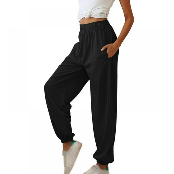 Prettyui Womens Tie Dye Pure Color Sweatpant Workout Jogger Lounge Pants With Pockets