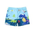 thumbnail image 1 of Pretxorve Boys Swimsuit Bottoms Classic Print Loose brief Style Children Swimming Shorts Swimwear, 1 of 3