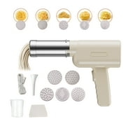 Pretxorve Electric Pasta Makers-Portable Handheld Automatic Mixers-Pasta Guning-Pasta Noodle Ramen Maker Machine-Automatic Portable Handheld Noodle Maker Machine White