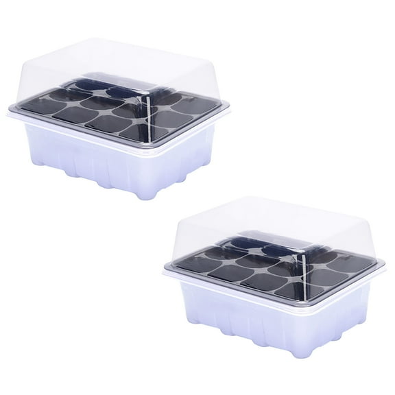Pretxorve Garden & Patio Supplies, Indoor Propagation Box Mini Greenhouse Propagation Set Tray with Lid 1/2/5PCS E