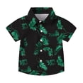 thumbnail image 1 of Pretxorve Kids Boys Girls Summer T Shirt Lapel Short Sleeve Beach Print Pocket Embellishment Casual Top Sizes 2-15Y, 1 of 4